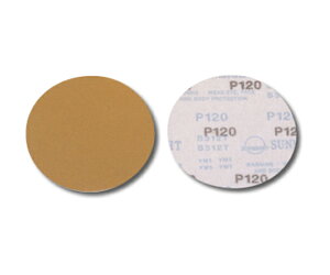 Sun Might サンマイト黄紙ディスクマジック φ125mm NH(穴ナシ) P320 100枚入 1箱(100枚入) 02214