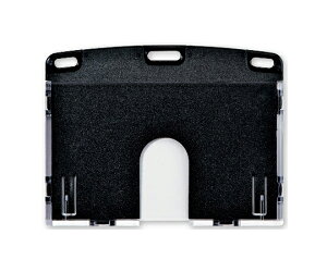 オープン工業 名札用ケース ハードIDカード/ヨコ名刺 10枚 黒 1セット(10枚入) NX-103P-BK