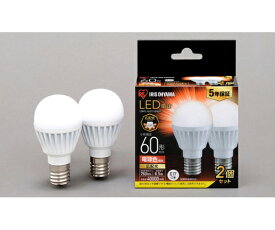 アイリスオーヤマ LED電球 E17 広配光2P 電球色 60形（760lm） 1個 LDA7L-G-E17-6T62P