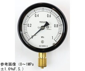 長野計器 密閉型圧力計（75Φ） 立形A枠 0.2MPa 1個 BC12-131
