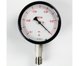 長野計器 密閉型圧力計（100Φ） 真空計（負圧計） 立形A枠 -0.1〜0MPa 1個 BE12-143