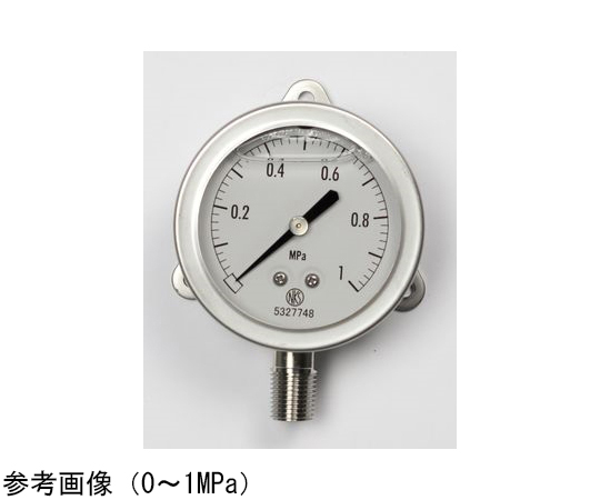 プレミア商品 長野計器 - アズワン グリセリン入圧力計（60Φ） 0.6MPa
