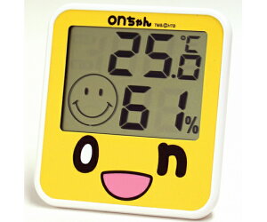 エンペックス気象計 onちゃん デジタル温湿度計(onちゃんフェイス) 1個 TD-8484