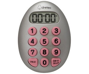 ドリテック たまご型10キータイマー シルバー 1個 T-608SV