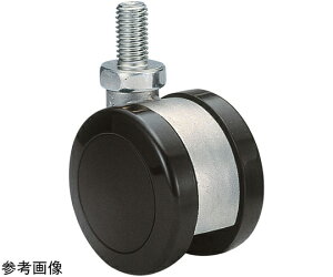 東海キャスター 双輪キャスター φ60 自在 ネジ式 1個 A60N12BL-22