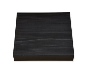 仕出し弁当容器 紙ボックス一体型 80-80 黒木目 50枚入 1パック(50枚入) 004468535