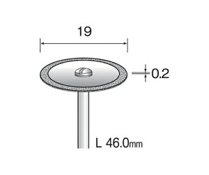 �~�j�^�[ ���^���{���h�_�C�������h�J�b�e�B���O�f�B�X�N�@�O���^�C�v�@19mm�� 1�� MC1351