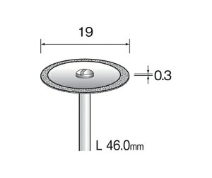 �~�j�^�[ ���^���{���h�_�C�������h�J�b�e�B���O�f�B�X�N�@�O���^�C�v�@19mm�� 1�� MC1352