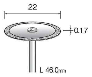 �~�j�^�[ ���^���{���h�_�C�������h�J�b�e�B���O�f�B�X�N�@�O���^�C�v�@22mm�� 1�� MC1354