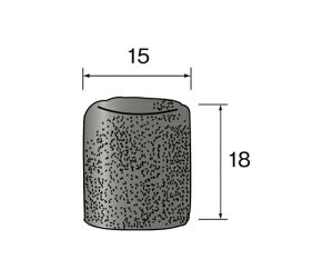 �~�j�^�[ �L���b�v�T���_�[�@�敽�@15mm�@��70�@�i20�j 1�p�b�N(20��) ES5501