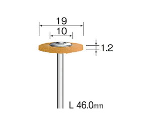 ミニター 軸付ブラシ 真鍮ワイヤー 19mmΦ (10個) 1パック(10個入) FC4044