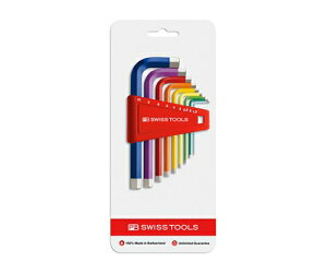 PBスイスツールズ レインボー6角棒レンチセット 1.5-10mm 1セット 210.H-10RBCN