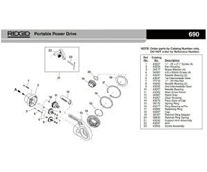 RIDGID �x�A�����O�@�����O�@F�^690PD 1�� 43277