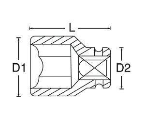SIGNET �C���p�N�g�\�P�b�g�@1�^2DR�@22mm 1�� 23172