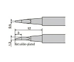 ���m�d�@�Y�Ɓigoot�j �ւ��Đ�@XST-80G�p 0.5mm��(�͂񂾃��b�L����) 1�{ XST-80HRT-0.5NW
