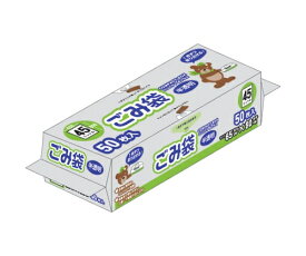 オルディ コンパクトボックスごみ袋　45L　半透明　1ケース（50枚×15パック） 1箱(50枚×15パック入) CB-45-50