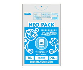オルディ ネオパック　スーパーエコ　30L　半透明　1ケース（20枚×60パック） 1箱(20枚×60パック入) NSE-N30-20