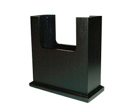 クサカベ木細工 木製 ナフキン立 N-035 黒 1個 1011300