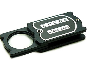 クリアー光学 携帯用ルーペ 拡大鏡 ガラスレンズ 4倍 24mm 1個 L-41N