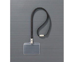 ライオン事務器 つりさげ名札 1パック(10個入) N73SR-10P(BK)