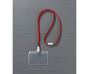 ライオン事務器 つりさげ名札 名札脱落防止、平ひも、ソフトタイプ 1パック N73ER-10P (R)