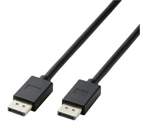 エレコム ディスプレイポートケーブル ver1.4対応 2.0m ブラック 1本 CAC-DP1420BK2