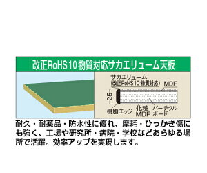 サカエ 作業台 オプション天板(中量用天板) W1800×D900×H25mm 1枚 KT-1890FTENC