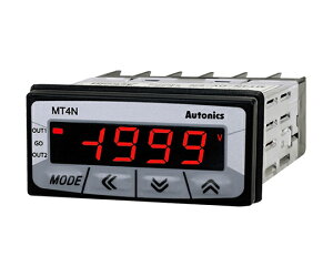 オートニクス 小型デジタルパネルメータ (AC250V/リレー出力+伝送出力/AC/DC12〜24V) 1個 MT4N-AV-E3