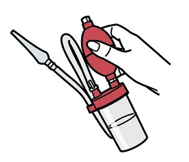 最強配送 【無電源タイプ】鼻水吸引器　ワンハンドアスピレーター [ HA-NS ]　特典みえーる透明シリコンオリーブ管　ロング　【管理】　【手動】【手動式】【水洗い】