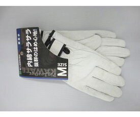 ミドリ安全 豚本革手袋（内綿）　M 1双 MRK-221-M