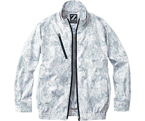自重堂 空調服長袖ブルゾン シルバーカモフラ L 1枚 74050