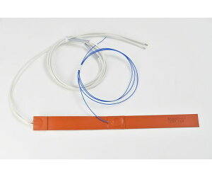 ThreeHigh シリコンラバーヒーター 【両面テープ付き、熱電対3m、リード線延長3m】 100V 60W 25mm×300mm 1枚 SR100-60-25-300-P-K3