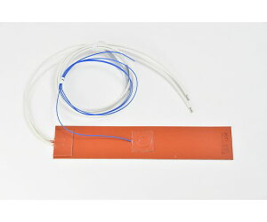 ThreeHigh シリコンラバーヒーター 【両面テープ付き、熱電対5m、リード線延長5m】 100V 100W 50mm×250mm 1枚 SR100-100-50-250-P-K5