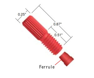 IDEX VACUTIGHT�@FERRULE�@1/8(10pk) 1�Z�b�g(10��) P-940X