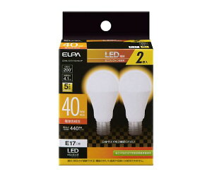 ELPA LED�d���@�~�j�N���v�g���` 1�Z�b�g(2��) LDA4L-G-E17-G4104-2P