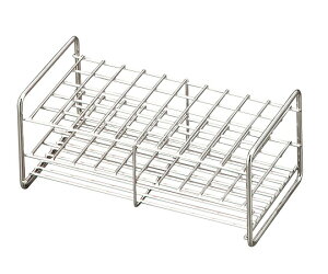 三和化研工業 ステンレス製試験管立 φ40mm×50本立 SS40-50 1個