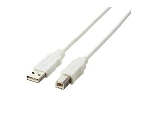 GR RoHSΉUSBP[u 0.5m zCg USB2-ECO05WH 1pbN