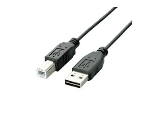 エレコム USB2.0ケーブル リバーシブルコネクタ A-Bタイプ ノーマル 1.5m ブラック U2C-DB15BK 1パック