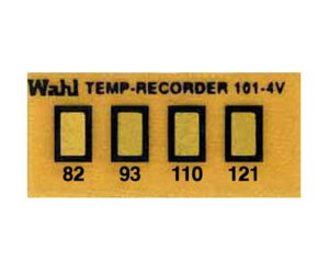 Wahl instruments 真空用テンプ・プレート(不可逆性) 4点表示 101-4V-082 1ケース(10枚入)