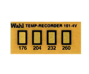 Wahl instruments 真空用テンプ・プレート 21mm×10mm 4点表示 101-4V-177 1ケース(10枚入)