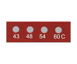 Wahl instruments テンプ・プレート 11mmx 3mm 4点表示ミニ 10枚入 441-043 1ケース(10枚入)