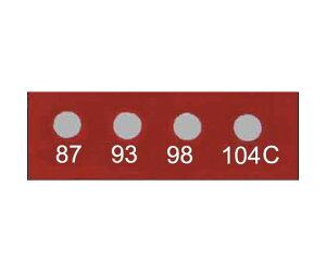 Wahl instruments テンプ・プレート 11mmx 3mm 4点表示ミニ 10枚入 441-087 1ケース(10枚入)