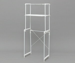 アイリスオーヤマ ランドリーラック 656〜970(洗濯パン用足含まず)×366×1616mm 1個 LR-16P