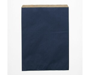 シモジマ HEIKO 紙袋 平袋 Rタイプ R-10 筋入無地紺 200枚 1パック(200枚入) 006526103