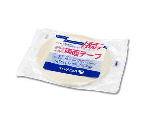 寺岡製作所 紙両面テープ 7511 7mm×50m巻 1巻 002070100