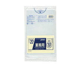 ジャパックス 業務用ポリ袋 20L LLDPE 透明 0.03mm 1ケース(10枚×60冊入) P-23