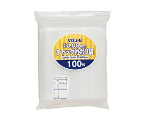 WpbNX `bNܕt|܌ 100 LDPE  0.08mm 1P[X(100×8) VGJ-8