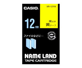 カシオ カシオ ネームランドテープ12mm幅 (黄色地/黒文字) 1個 XR-12YW
