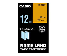 カシオ カシオ ネームランドテープ12mm幅 (金地/黒文字) 1個 XR-12GD