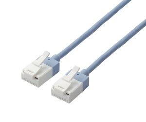 �G���R�� �c���܂�h�~�X�[�p�[�X����LAN�P�[�u��Cat6A���� 5m �u���[ 1�{ LD-GPASST/BU50